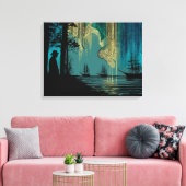Stretched Canvas Print Leinwanddruck (Insitu (Wohnzimmer))