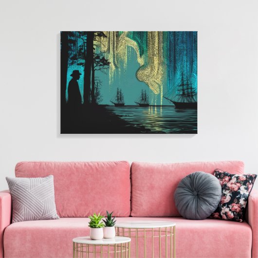 Stretched Canvas Print Leinwanddruck (Insitu (Wohnzimmer))