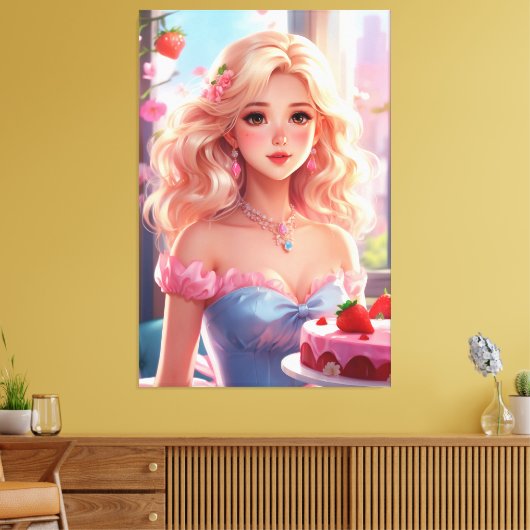 Stretched Canvas Print Leinwanddruck (Insitu (Wohnzimmer))