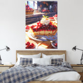 Stretched Canvas Print Leinwanddruck (Insitu (Schlafzimmer))