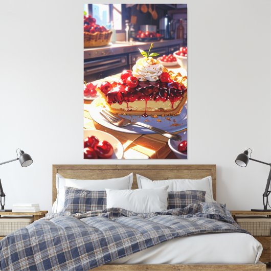 Stretched Canvas Print Leinwanddruck (Insitu (Schlafzimmer))