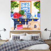Stretched Canvas Print Leinwanddruck (Insitu (Schlafzimmer))