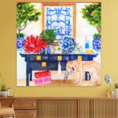 Stretched Canvas Print Leinwanddruck (Insitu (Wohnzimmer))