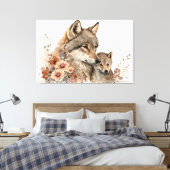 Stretched Canvas Print Leinwanddruck (Insitu (Schlafzimmer))