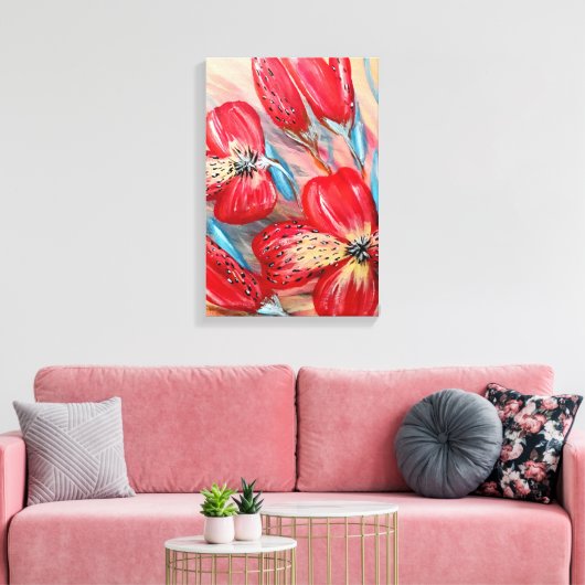 Stretched Canvas Print Leinwanddruck (Insitu (Wohnzimmer))