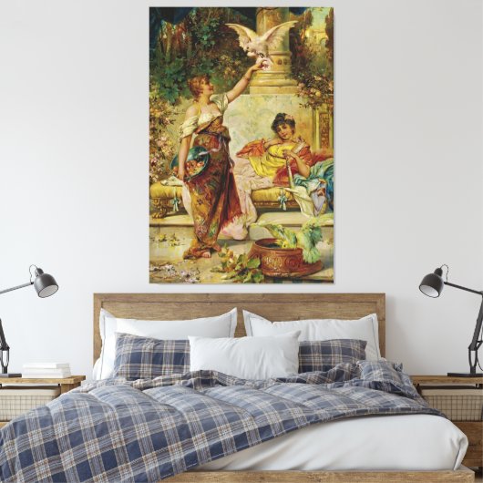 Stretched Canvas Print Leinwanddruck (Insitu (Schlafzimmer))