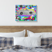 Stretched Canvas Print Leinwanddruck (Insitu (Schlafzimmer))