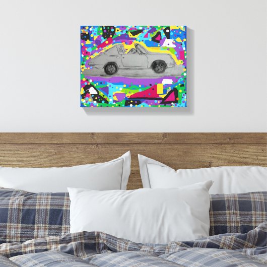 Stretched Canvas Print Leinwanddruck (Insitu (Schlafzimmer))