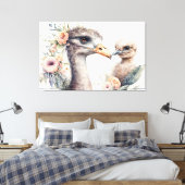 Stretched Canvas Print Leinwanddruck (Insitu (Schlafzimmer))