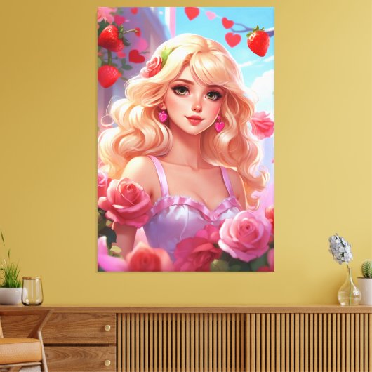 Stretched Canvas Print Leinwanddruck (Insitu (Wohnzimmer))