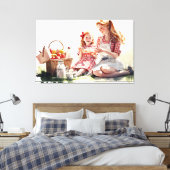 Stretched Canvas Print Leinwanddruck (Insitu (Schlafzimmer))