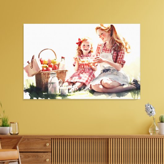 Stretched Canvas Print Leinwanddruck (Insitu (Wohnzimmer))