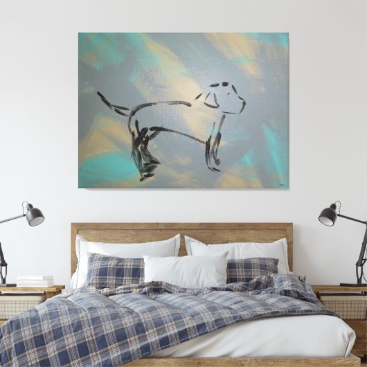Stretched Canvas Print Leinwanddruck (Insitu (Schlafzimmer))