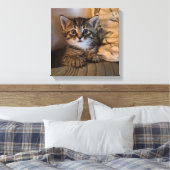 Stretched Canvas Print Leinwanddruck (Insitu (Schlafzimmer))
