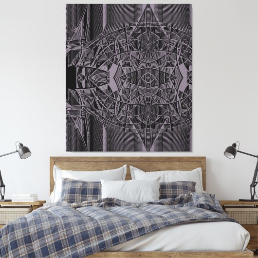 Stretched Canvas Print Leinwanddruck (Insitu (Schlafzimmer))