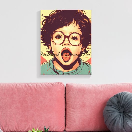 Stretched Canvas Print Leinwanddruck (Insitu (Wohnzimmer))