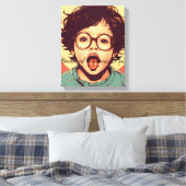 Stretched Canvas Print Leinwanddruck (Insitu (Schlafzimmer))