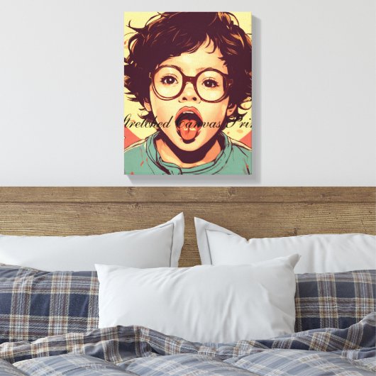 Stretched Canvas Print Leinwanddruck (Insitu (Schlafzimmer))