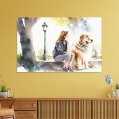 Stretched Canvas Print Leinwanddruck (Insitu (Wohnzimmer))