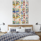 Stretched Canvas Print Mahjong Leinwanddruck (Insitu (Schlafzimmer))