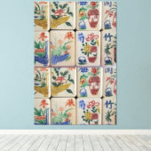 Stretched Canvas Print Mahjong Leinwanddruck (Insitu (Holzboden))