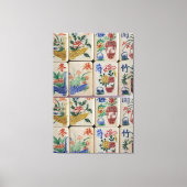 Stretched Canvas Print Mahjong Leinwanddruck (Vorderseite)