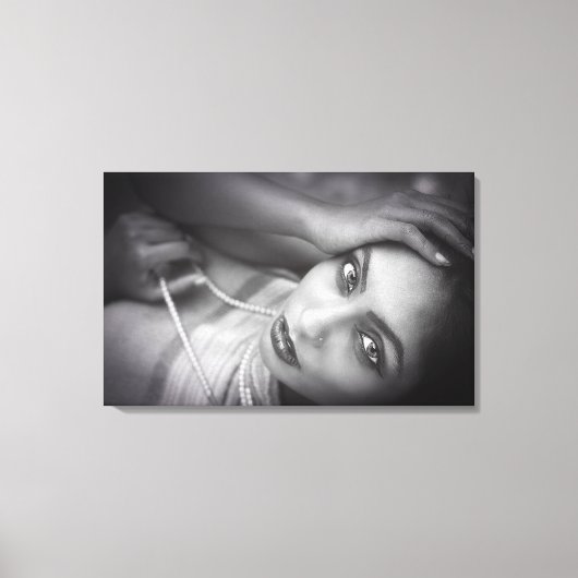 Stretched Canvas Print - Model Portrait Leinwanddruck (Vorderseite)