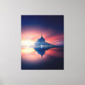 Stretched Canvas Print - Mont Saint Michel Frankre Leinwanddruck (Vorderseite)