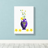 Stretched Canvas Print Mother's Day Floral Leinwanddruck (Insitu (Holzboden))