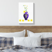 Stretched Canvas Print Mother's Day Floral Leinwanddruck (Insitu (Schlafzimmer))