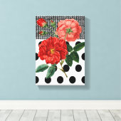 Stretched Canvas Print Mother's Day Floral Leinwanddruck (Insitu (Holzboden))