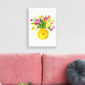 Stretched Canvas Print Mother's Day Floral Leinwanddruck (Insitu (Wohnzimmer))