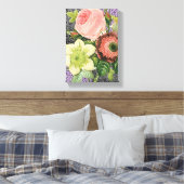 Stretched Canvas Print Mother's Day Floral Leinwanddruck (Insitu (Schlafzimmer))