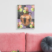 Stretched Canvas Print Mother's Day Floral Leinwanddruck (Insitu (Wohnzimmer))