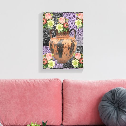 Stretched Canvas Print Mother's Day Floral Leinwanddruck (Insitu (Wohnzimmer))