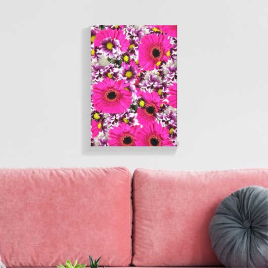 Stretched Canvas Print Mother's Day Floral Leinwanddruck (Insitu (Wohnzimmer))