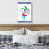 Stretched Canvas Print Mother's Day Floral Leinwanddruck (Insitu (Schlafzimmer))