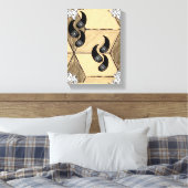 Stretched Canvas Print Mother's Day Floral Leinwanddruck (Insitu (Schlafzimmer))