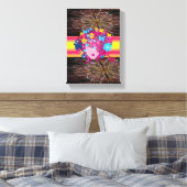 Stretched Canvas Print Mother's Day Floral Leinwanddruck (Insitu (Schlafzimmer))