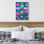 Stretched Canvas Print Mother's Day Floral Leinwanddruck (Insitu (Schlafzimmer))