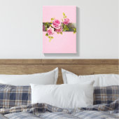 Stretched Canvas Print Mother's Day Floral Leinwanddruck (Insitu (Schlafzimmer))