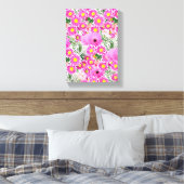 Stretched Canvas Print Mother's Day Floral Leinwanddruck (Insitu (Schlafzimmer))