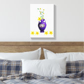 Stretched Canvas Print Mother's Day Floral Leinwanddruck (Insitu (Schlafzimmer))