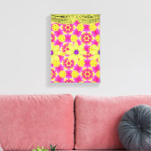 Stretched Canvas Print Mother's Day Floral Leinwanddruck (Insitu (Wohnzimmer))
