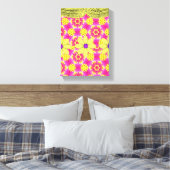Stretched Canvas Print Mother's Day Floral Leinwanddruck (Insitu (Schlafzimmer))