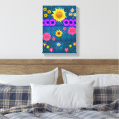 Stretched Canvas Print Mother's Day Floral Leinwanddruck (Insitu (Schlafzimmer))