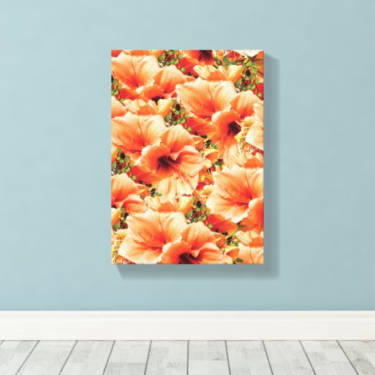 Stretched Canvas Print Mother's Day Floral Leinwanddruck (Insitu (Holzboden))