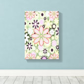 Stretched Canvas Print Mother's Day Floral Leinwanddruck (Insitu (Holzboden))