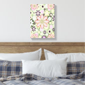 Stretched Canvas Print Mother's Day Floral Leinwanddruck (Insitu (Schlafzimmer))