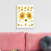 Stretched Canvas Print Mother's Day Floral Leinwanddruck (Insitu (Wohnzimmer))